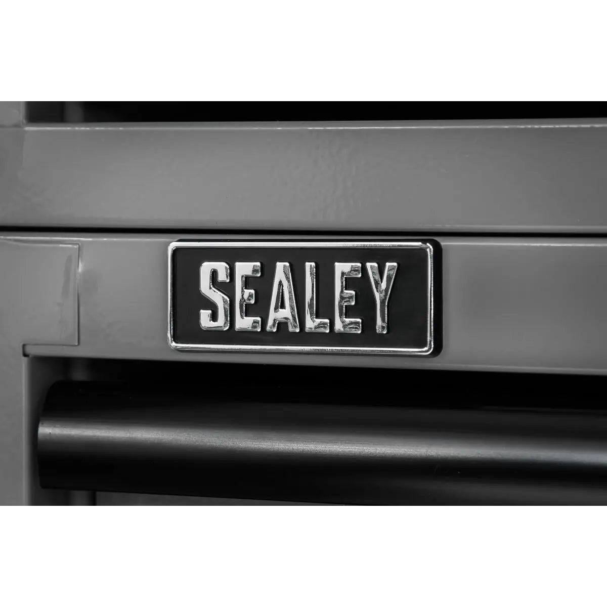 Sealey Superline Pro Mid-Box Tool Chest 2 Drawer with Ball-Bearing Slides - Grey/Black  White Rose Tools