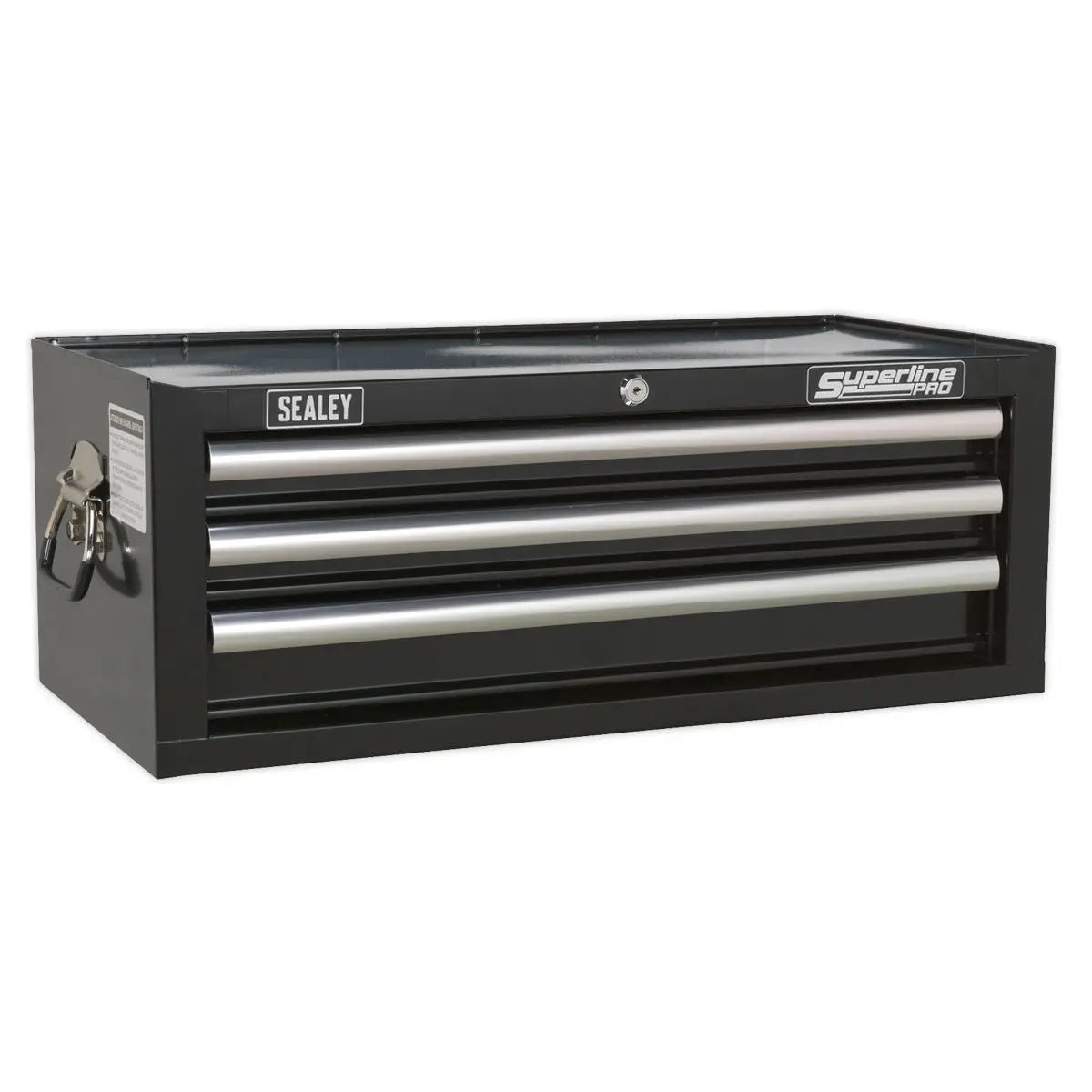 Sealey Superline Pro Mid-Box Tool Chest 3 Drawer with Ball-Bearing Slides - Black 