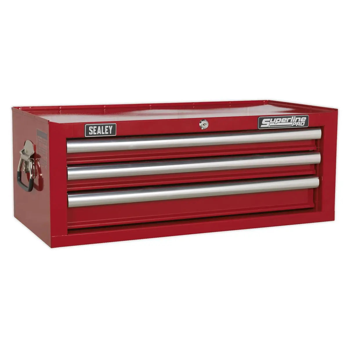 Sealey Superline Pro Mid-Box Tool Chest 3 Drawer with Ball-Bearing Slides - Red 