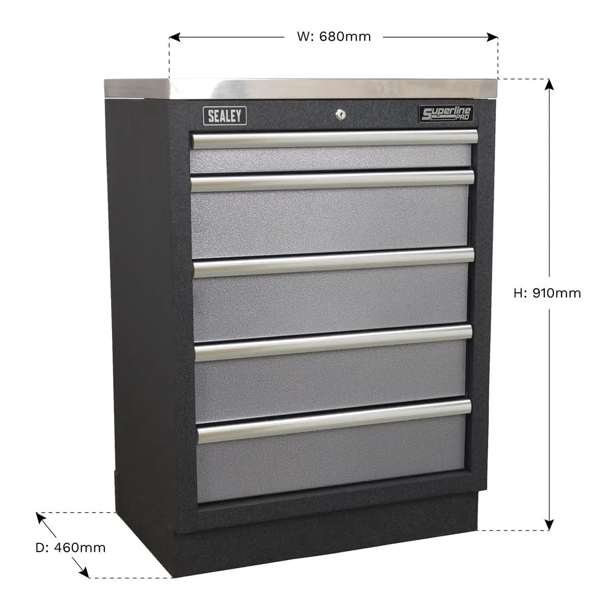 Sealey Superline Pro Modular 5 Drawer Cabinet 680mm 