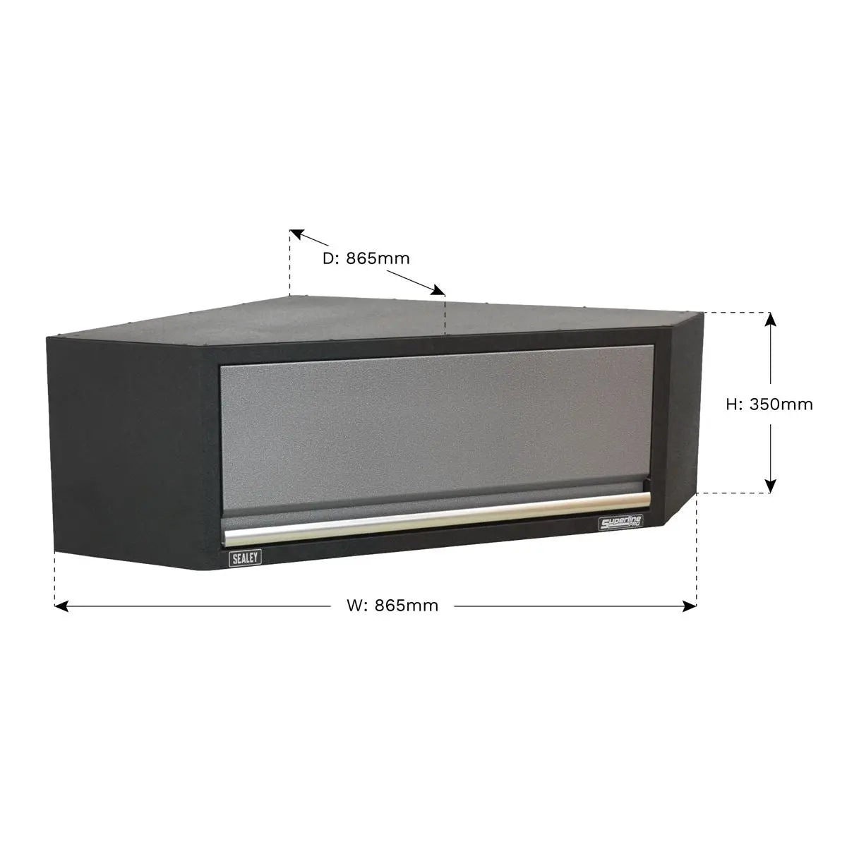 Sealey Superline Pro Modular Corner Wall Cabinet 865mm 