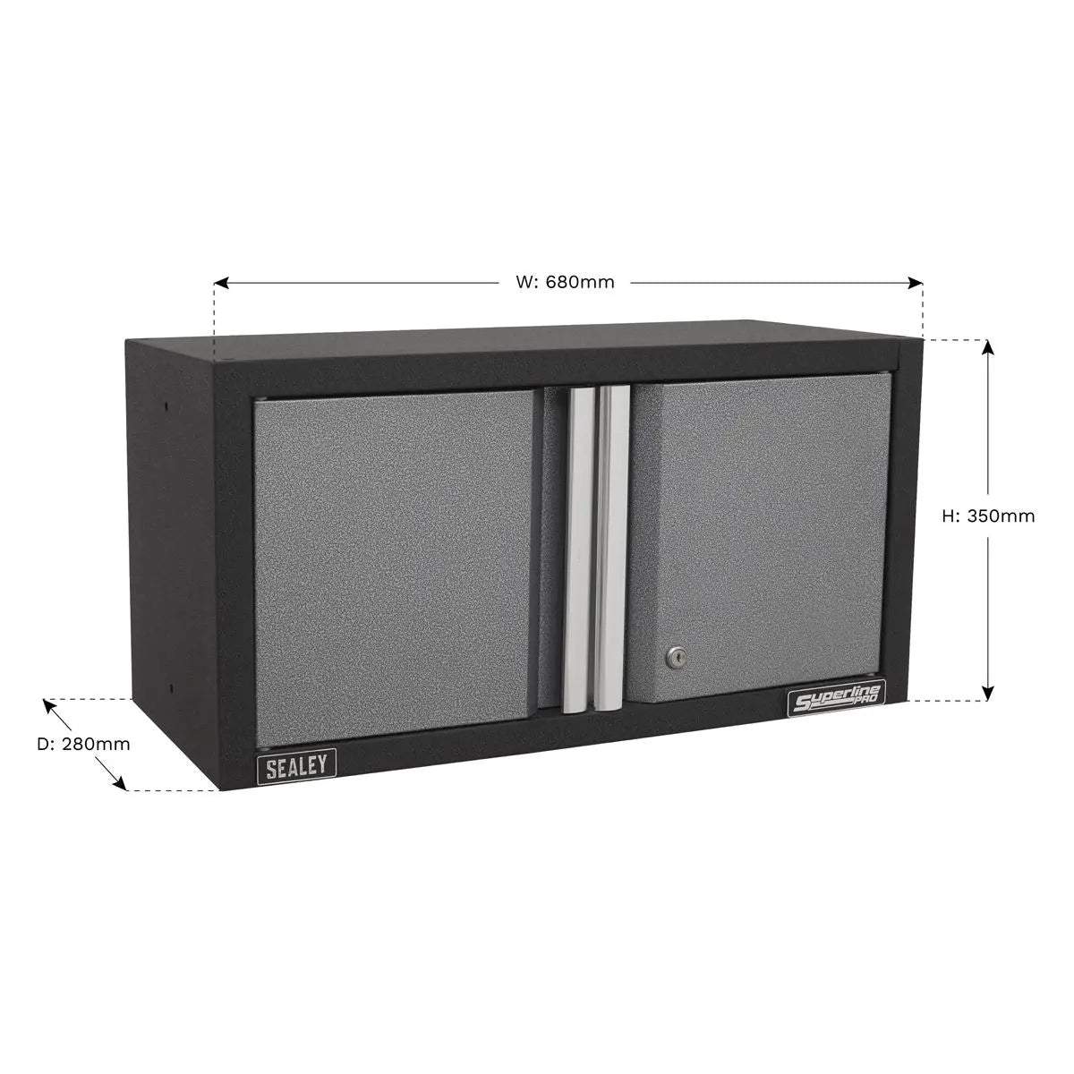 Sealey Superline Pro Modular Wall Cabinet 2 Door 680mm 