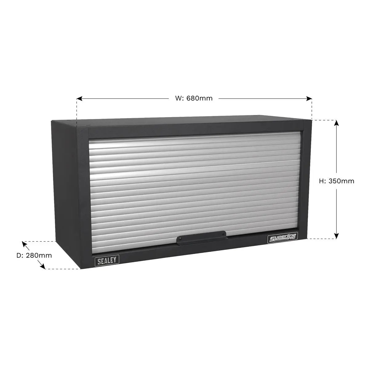 Sealey Superline Pro Modular Wall Cabinet Tambour Front 680mm 