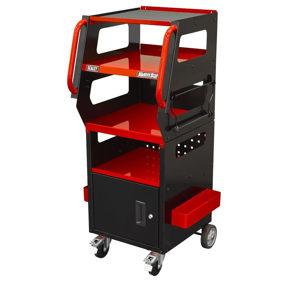 Sealey Superline Pro Multipurpose Trolley for Diagnostics 4-Level  White Rose Tools