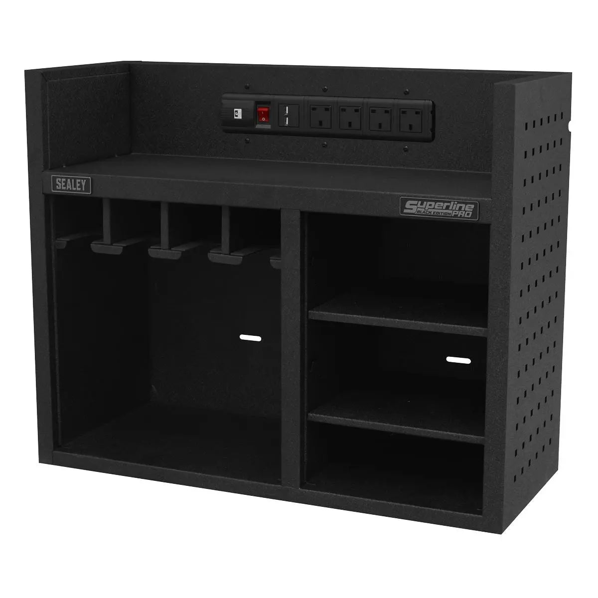 Sealey Superline Pro Power Tool Storage Rack with Power Strip 