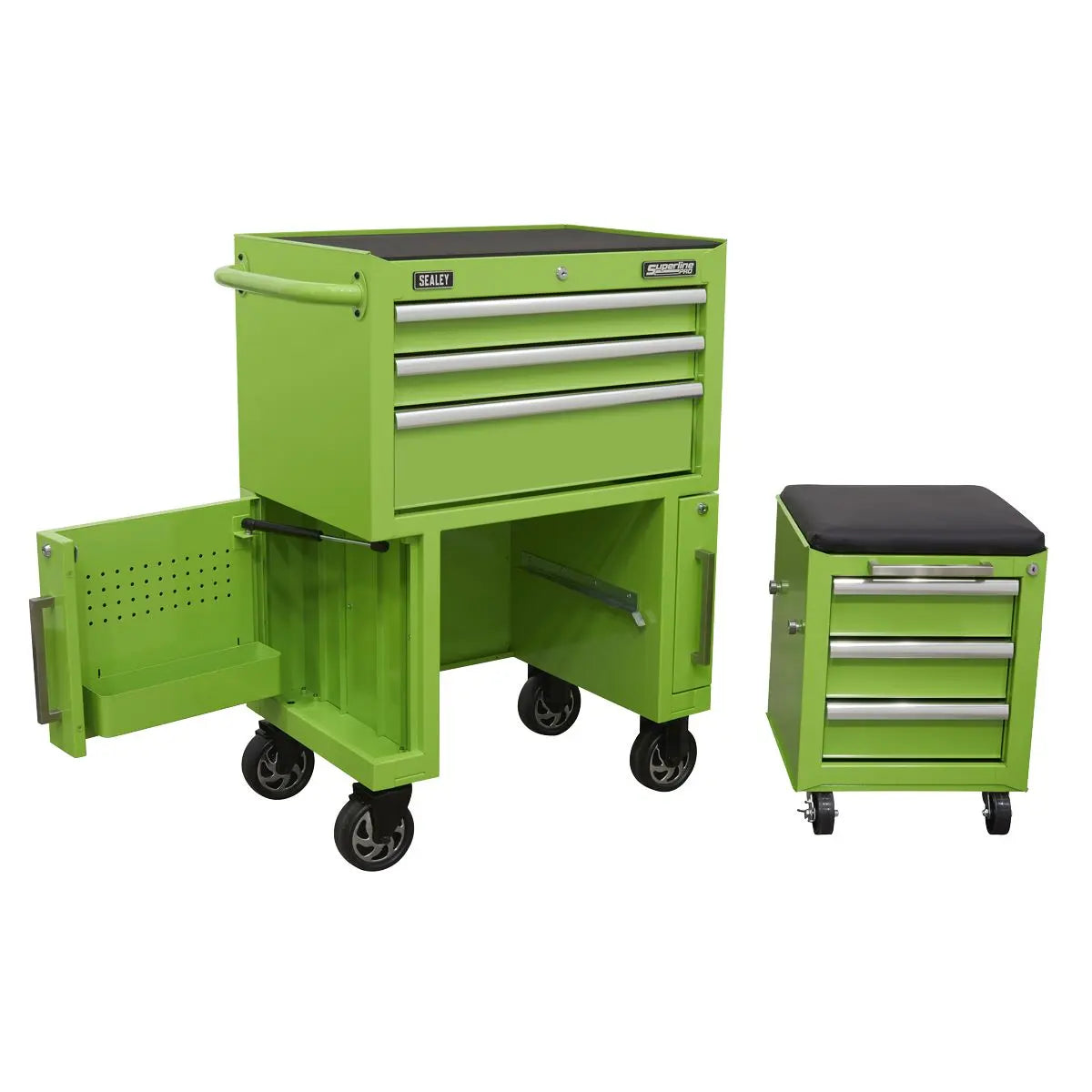 Sealey Superline Pro Rollcab 3 Drawer & Utility Seat 
