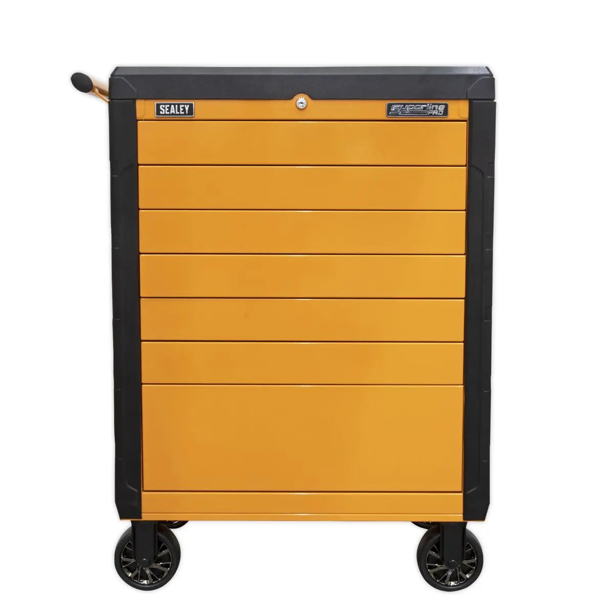 Sealey Superline Pro Rollcab 7 Drawer Push-To-Open - Orange 