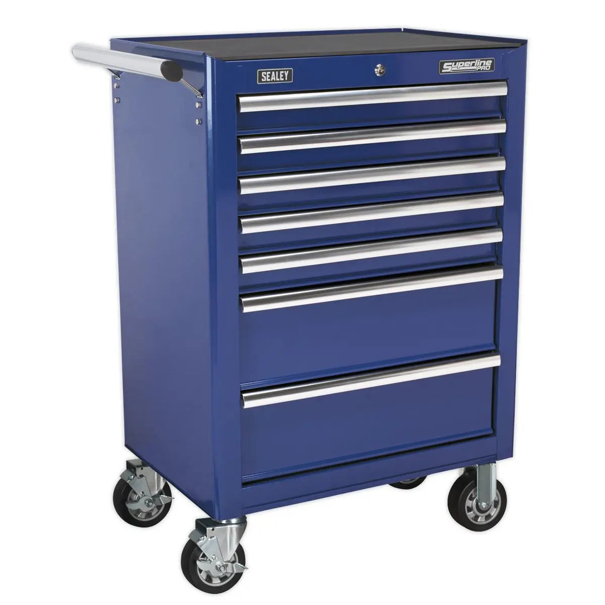 Sealey Superline Pro Rollcab 7 Drawer with Ball-Bearing Slides - Blue 