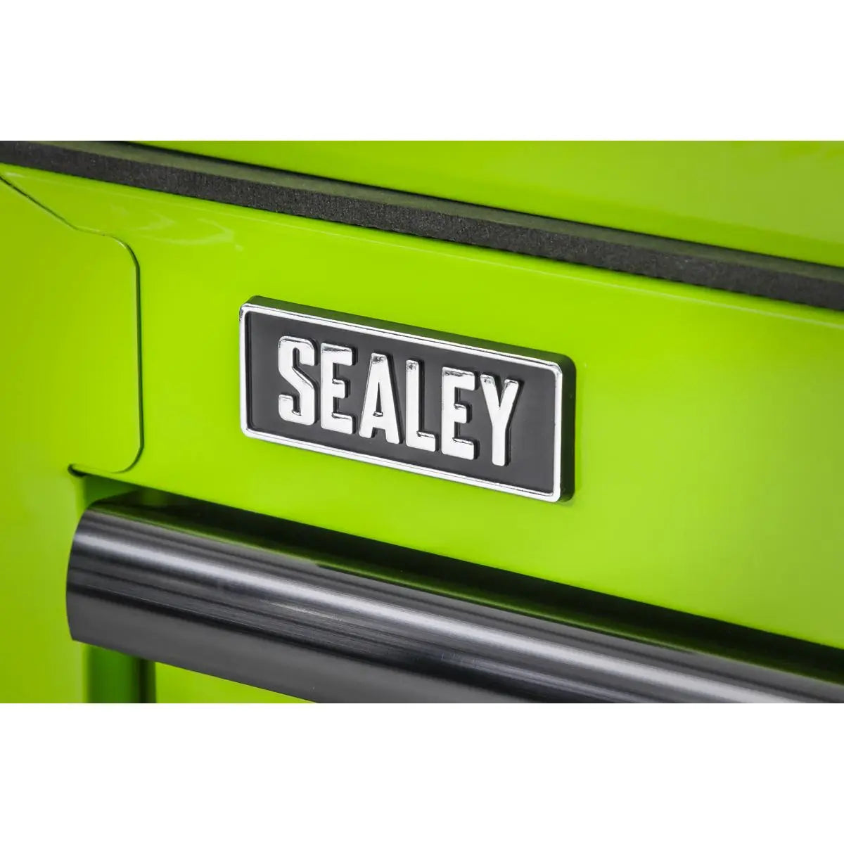Sealey Superline Pro Rollcab 7 Drawer with Ball-Bearing Slides - Green/Black  White Rose Tools