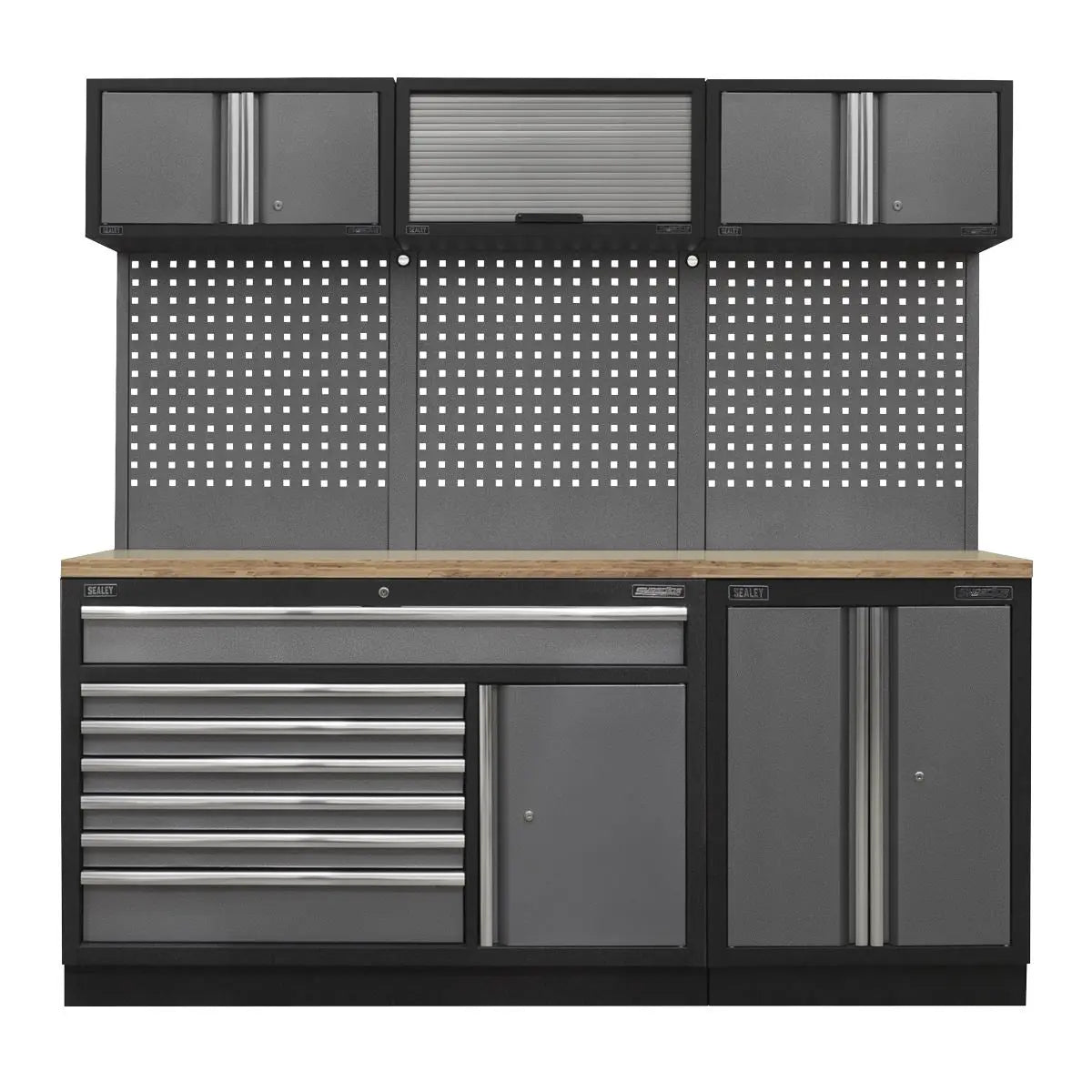 Sealey Superline Pro Superline PRO® 2.04m Storage System - Pressed Wood Worktop 