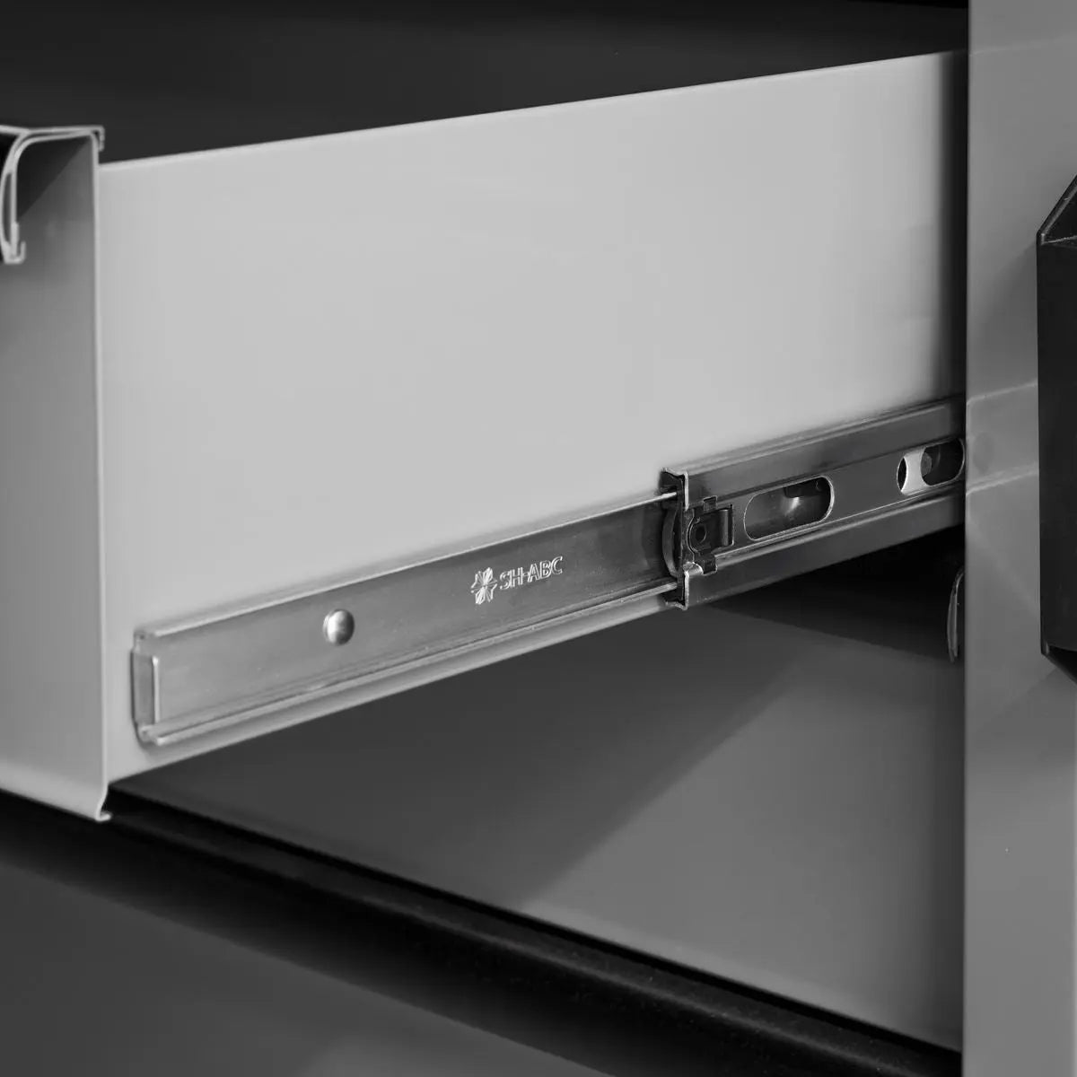 Sealey Superline Pro Superline PRO® Black Edition Storage System with Rubber Wood Worktop 3.24m  White Rose Tools