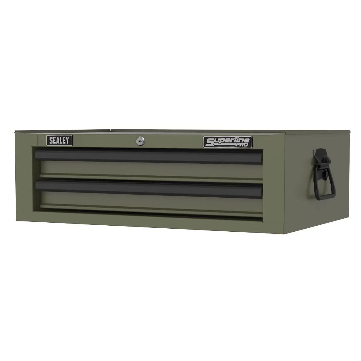 Sealey Superline Pro Superline PRO® Mid-Box Tool Chest 2 Drawer - Khaki  White Rose Tools