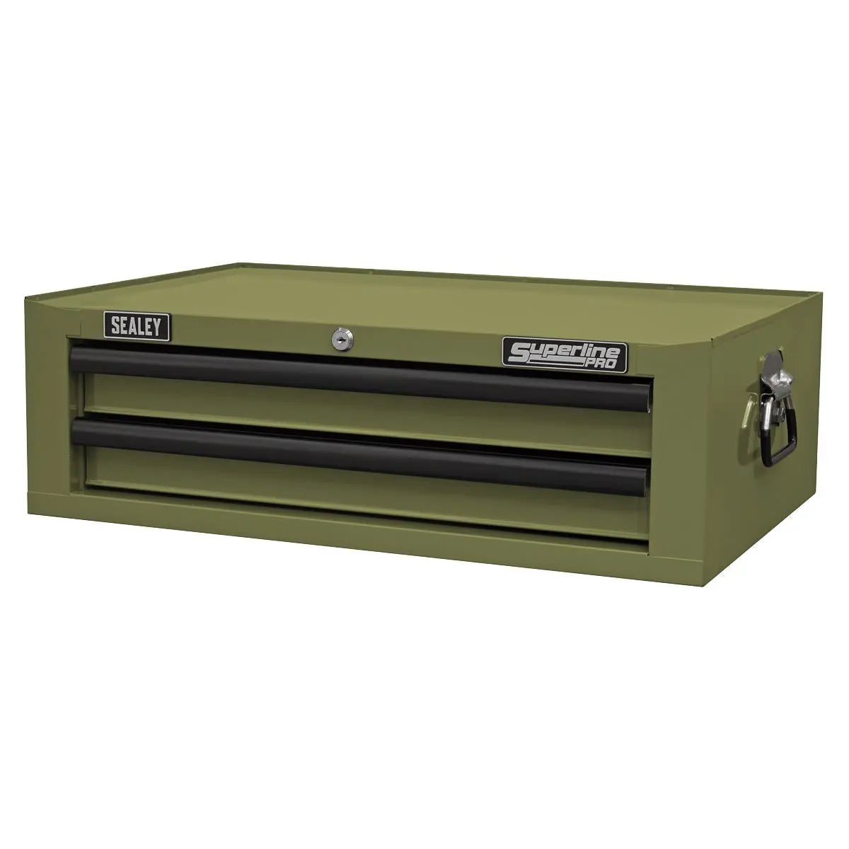 Sealey Superline Pro Superline PRO® Mid-Box Tool Chest 2 Drawer - Khaki  White Rose Tools