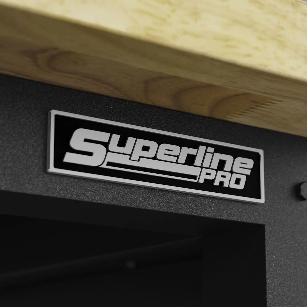 Sealey Superline Pro Superline PRO® Modular Workbench with 5 Drawers Wooden Worktop 1830mm  White Rose Tools