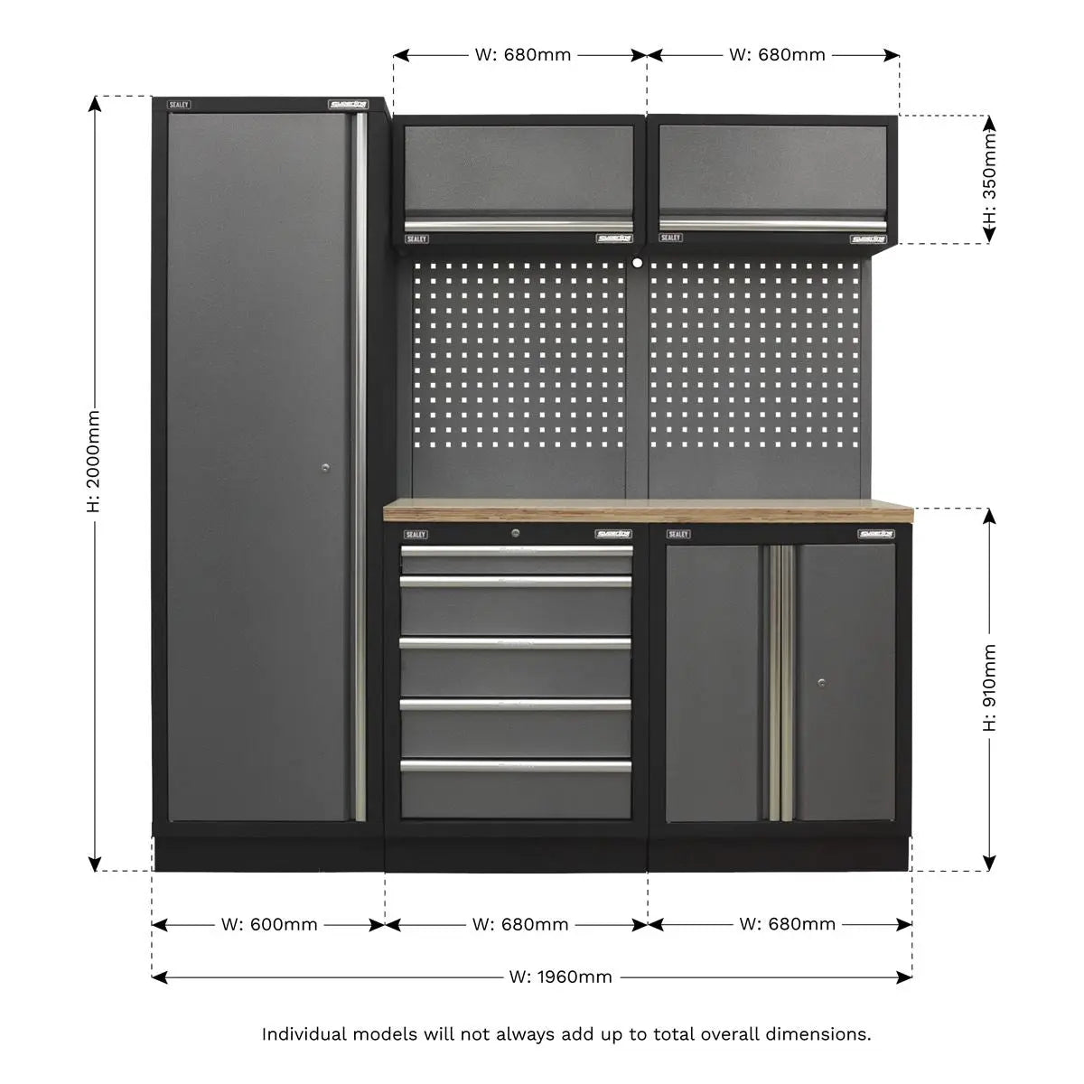 Sealey Superline Pro Superline PRO® Storage System - Wood Worktop 