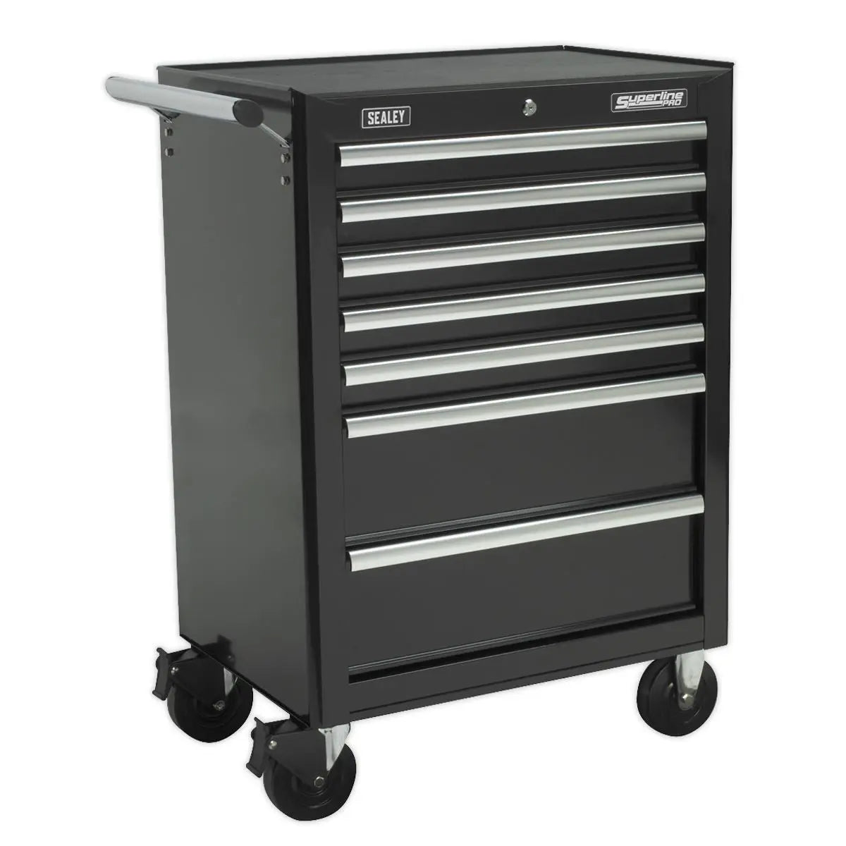 Sealey Superline Pro Tool Chest Combination 14 Drawer with Ball-Bearing Slides - Black & 1179pc Tool Kit 