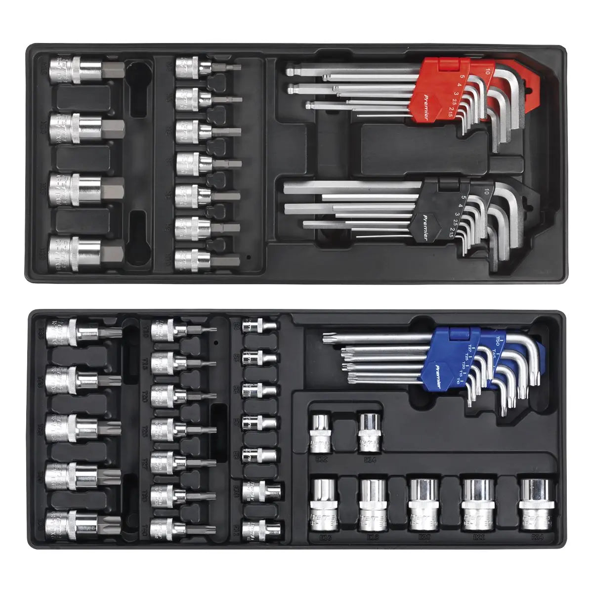 Sealey Superline Pro Tool Chest Combination 14 Drawer with Ball-Bearing Slides - Blue & 1179pc Tool Kit 
