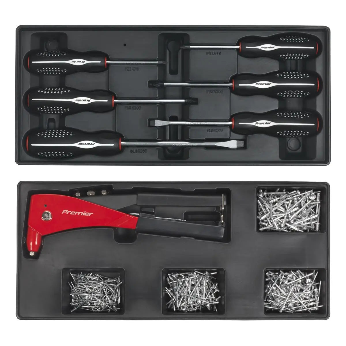 Sealey Superline Pro Tool Chest Combination 14 Drawer with Ball-Bearing Slides - Blue & 1179pc Tool Kit 