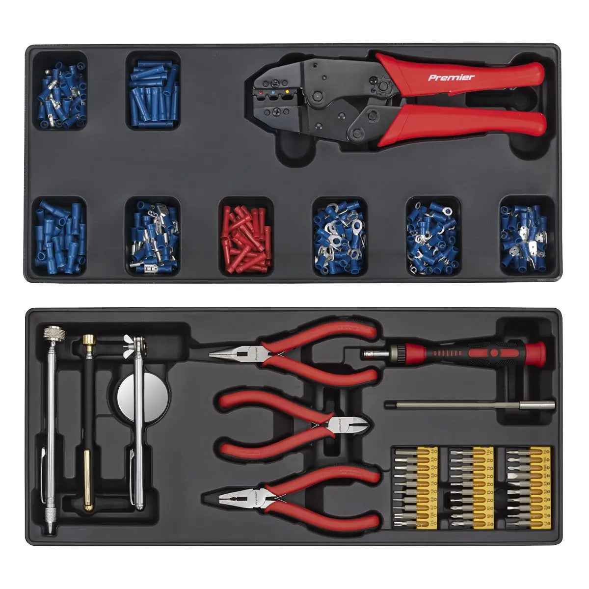 Sealey Superline Pro Tool Chest Combination 14 Drawer with Ball-Bearing Slides - Blue & 1179pc Tool Kit 