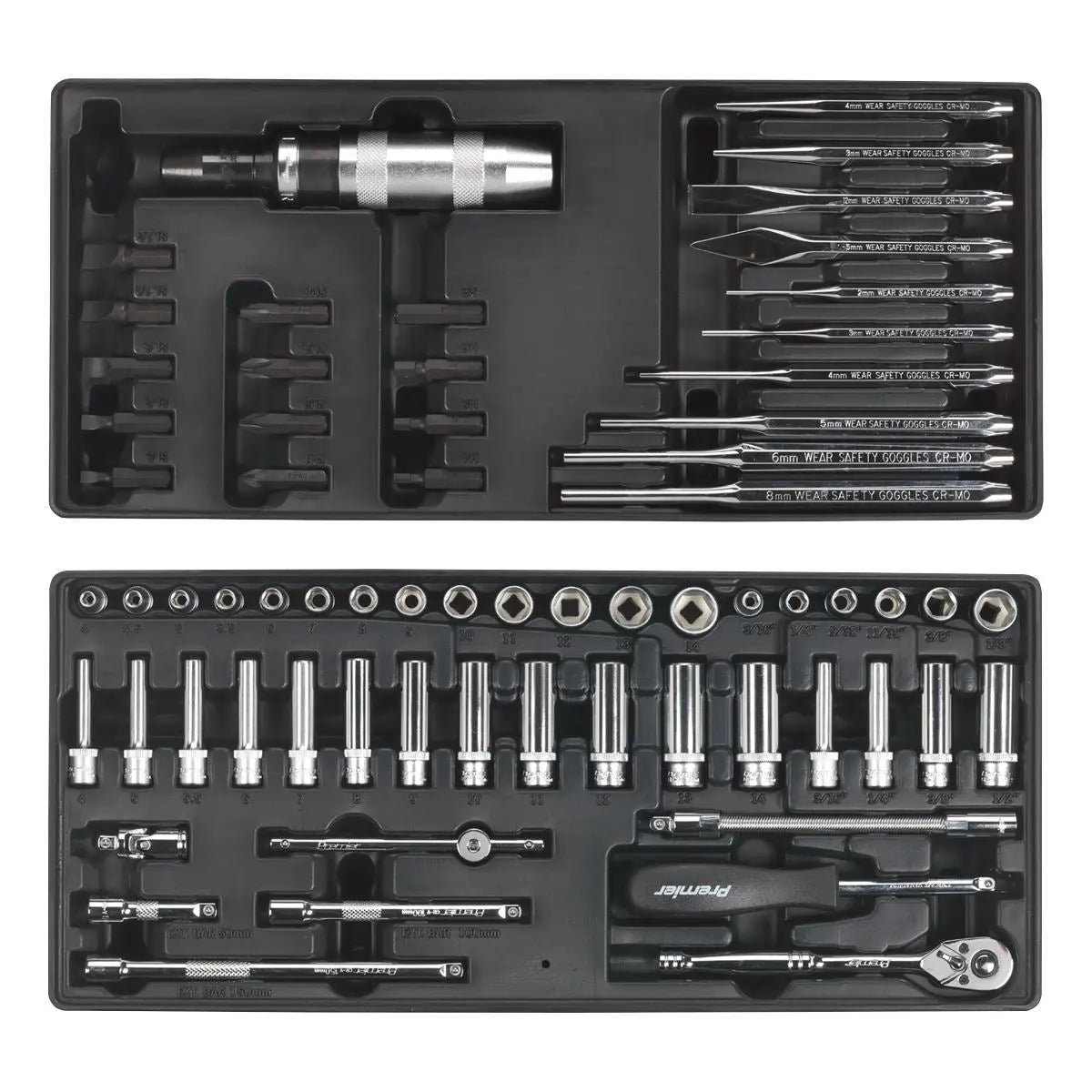 Sealey Superline Pro Tool Chest Combination 14 Drawer with Ball-Bearing Slides - Blue & 1179pc Tool Kit 