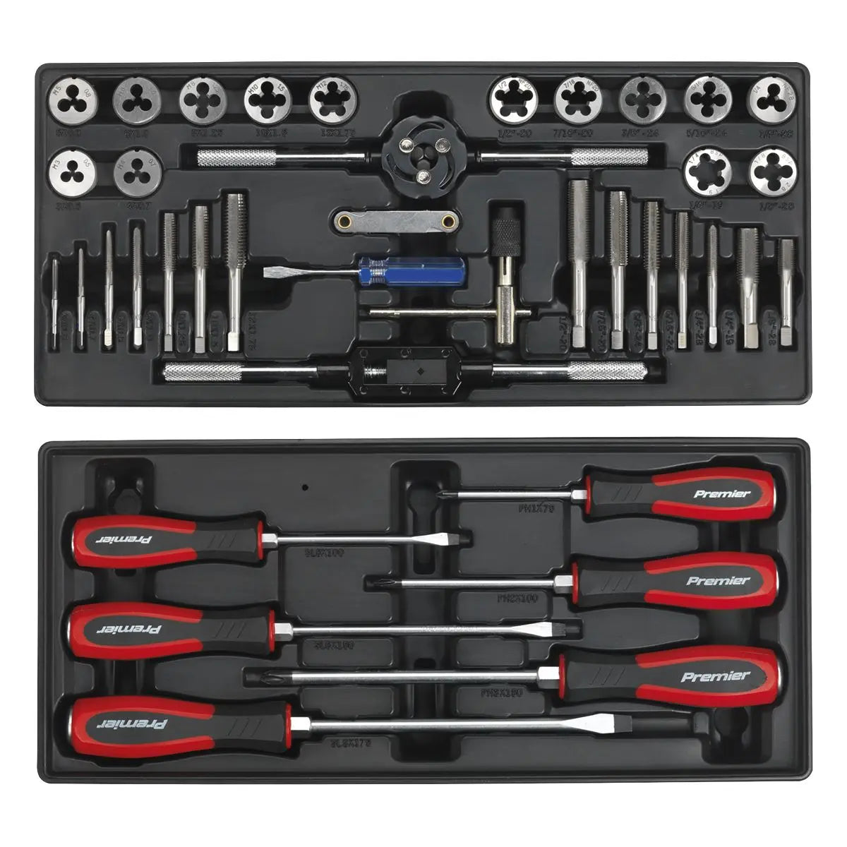 Sealey Superline Pro Tool Chest Combination 14 Drawer with Ball-Bearing Slides - Blue & 1179pc Tool Kit 