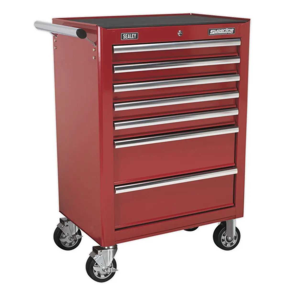 Sealey Superline Pro Tool Chest Combination 14 Drawer with Ball-Bearing Slides - Red & 446pc Tool Kit 