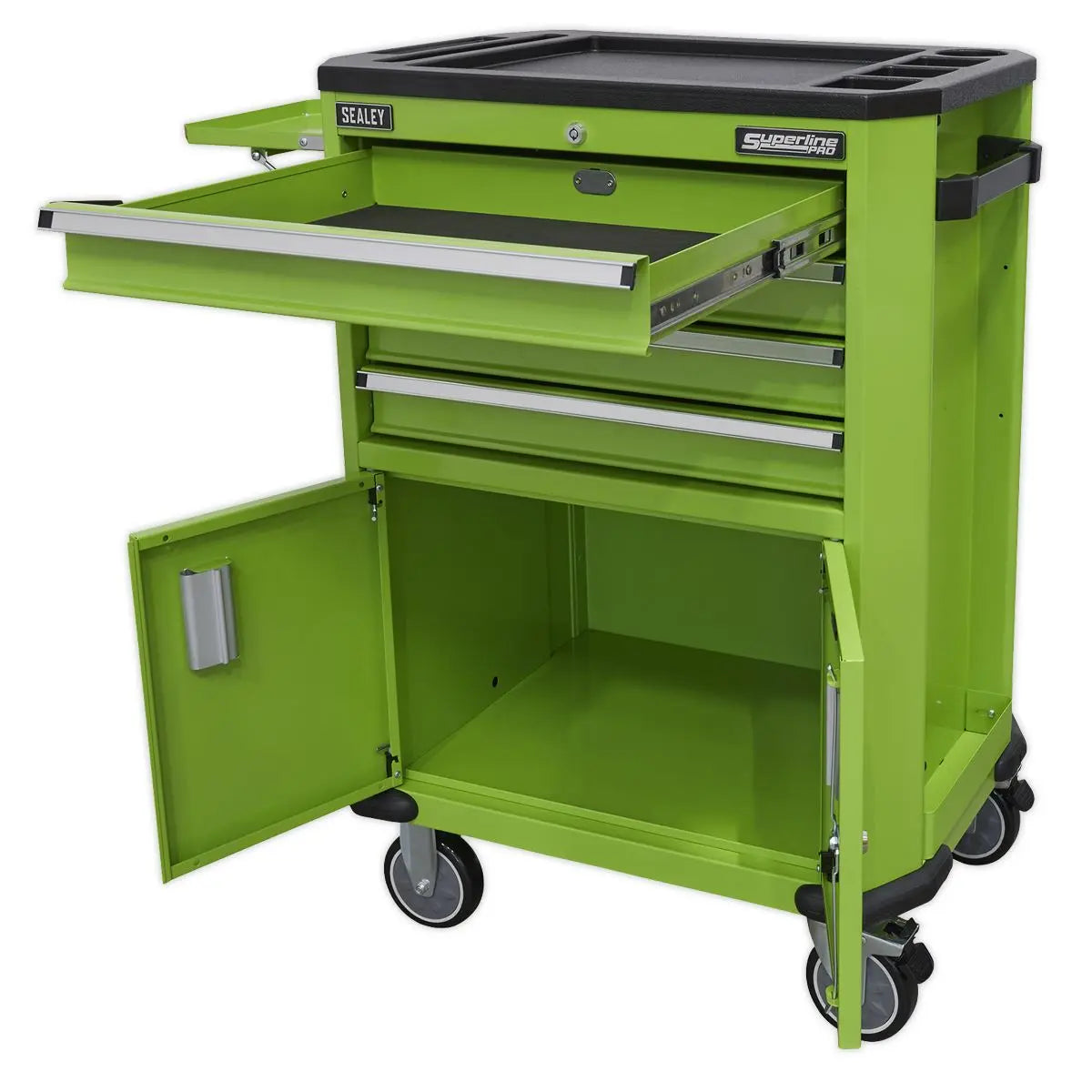 Sealey Superline Pro Tool Trolley with 4 Drawers & 2 Door Cupboard 