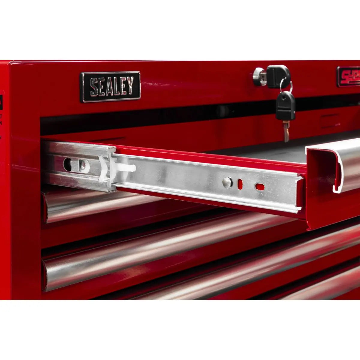 Sealey Superline Pro Topchest 8 Drawer with Ball-Bearing Slides - Red 