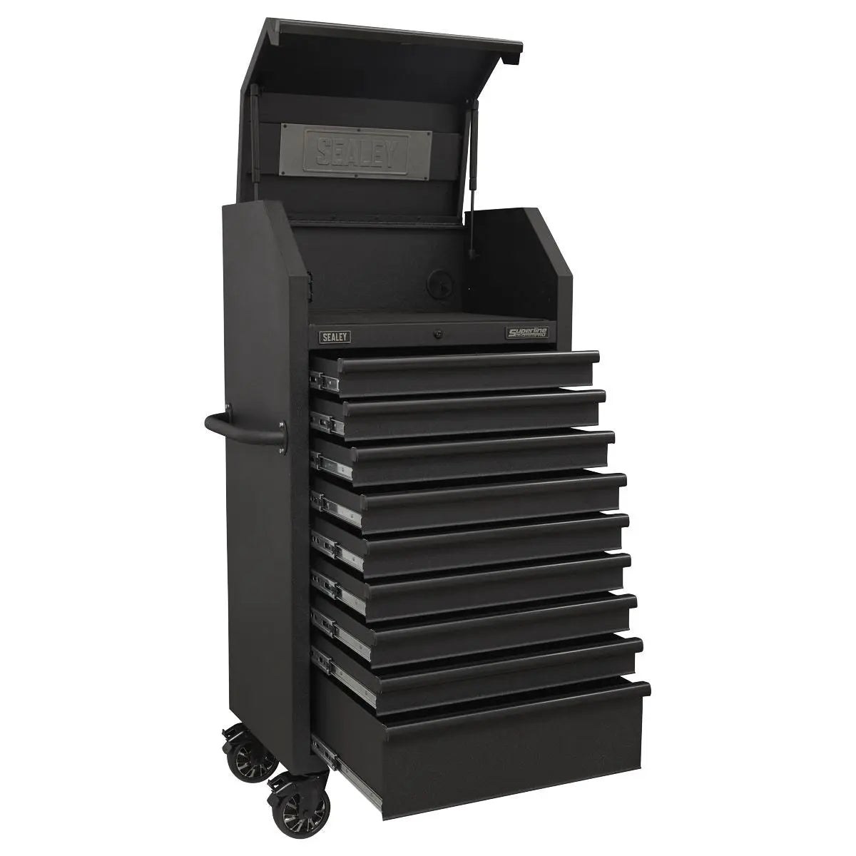Sealey Superline Pro Tower Cabinet 9 Drawer 690mm with Soft Close Drawers & Power Strip 