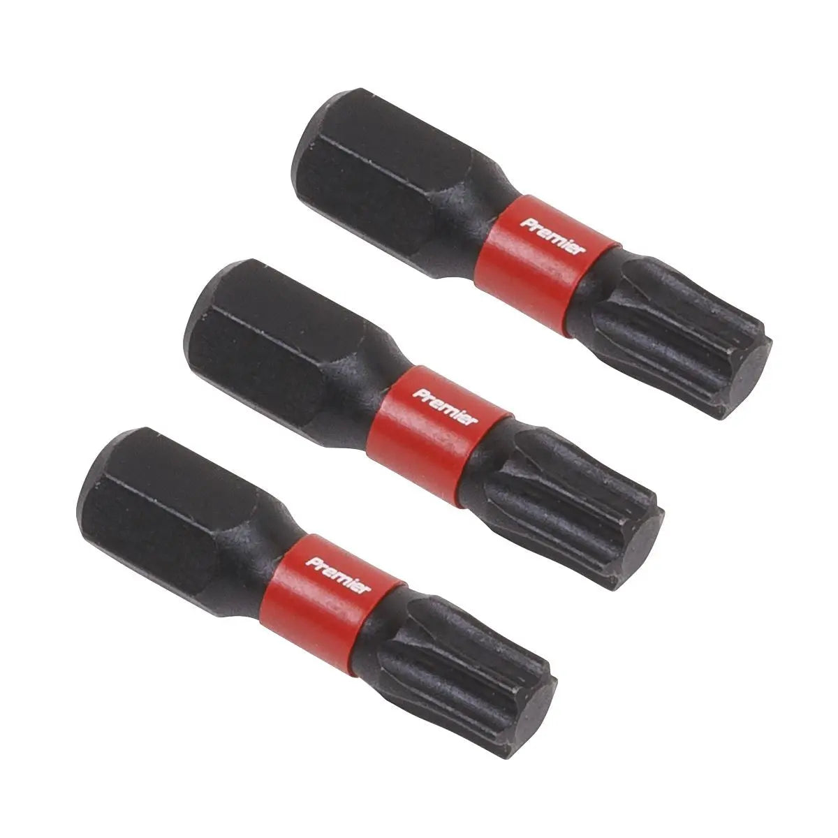 Sealey TRX-Star* Impact Power Tool Bits T30 x 25mm 3pc  White Rose Tools