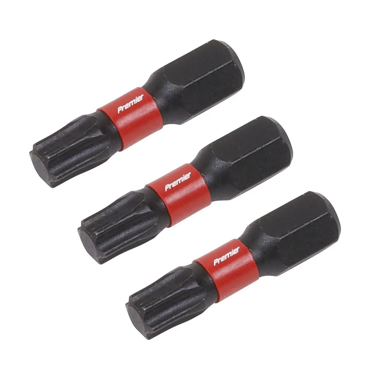 Sealey TRX-Star* Impact Power Tool Bits T30 x 25mm 3pc  White Rose Tools