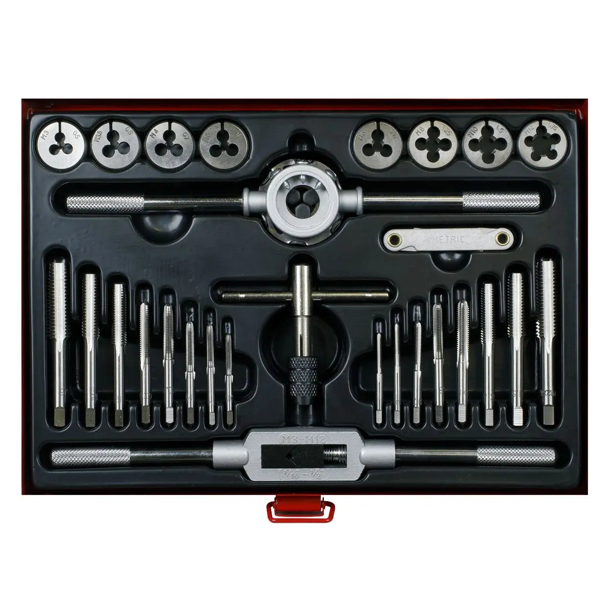 Sealey Tap & Die Set 28pc Split Dies Metric 