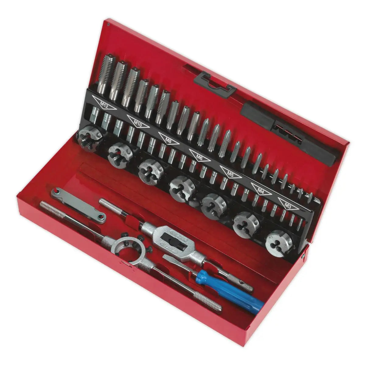 Sealey Tap & Die Set 32pc Split Dies - Metric 