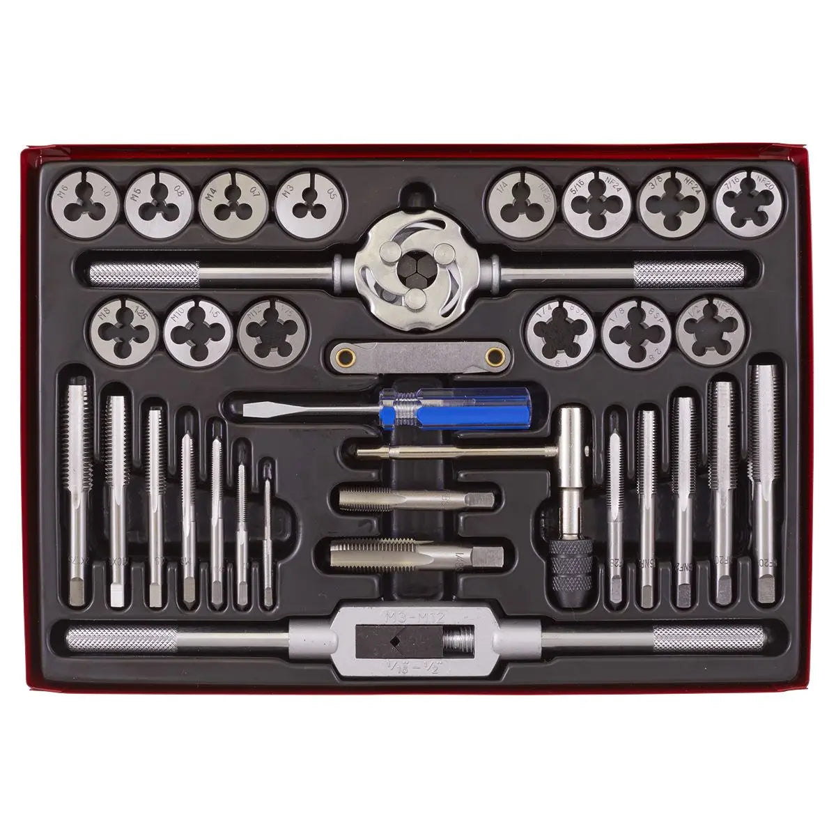 Sealey Tap & Die Set 33pc Split Dies Metric/UNF/BSP 