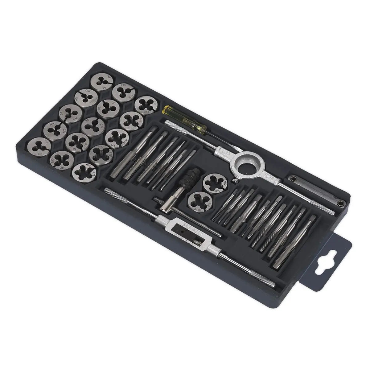 Sealey Tap & Die Set 40pc Split Dies - Metric 