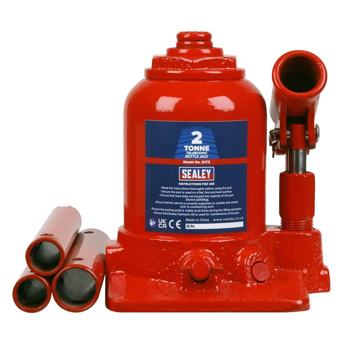 Sealey Telescopic Bottle Jack 2 Tonne 