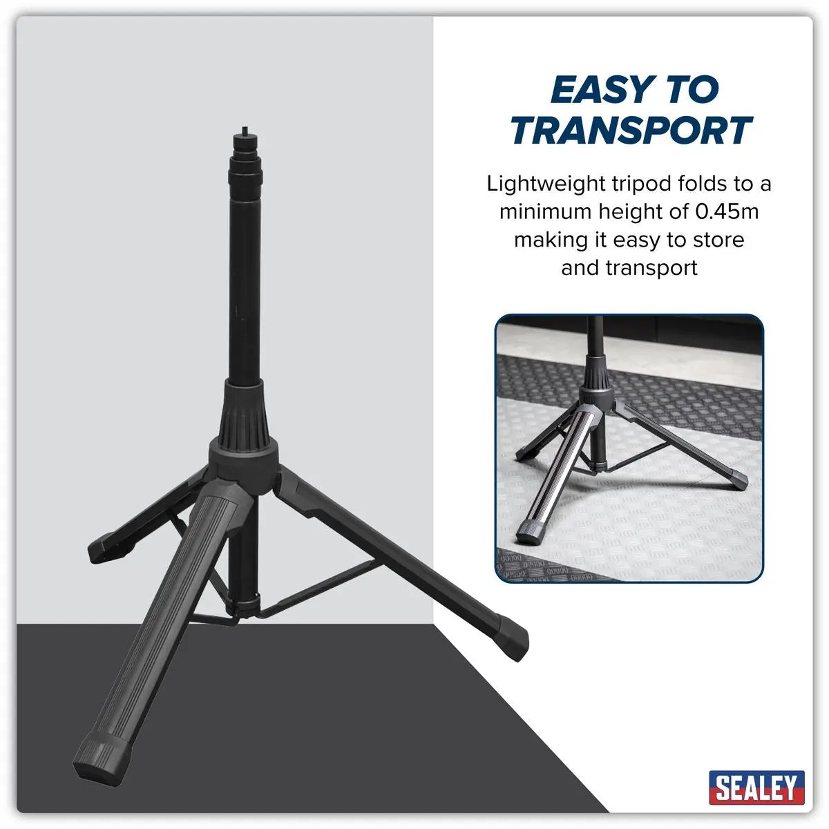 Sealey Telescopic Tripod 1.2m  White Rose Tools