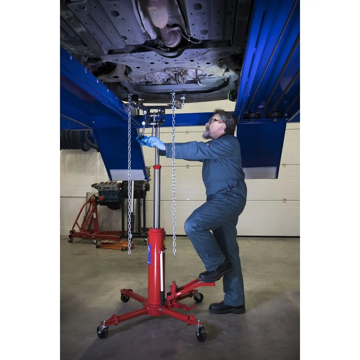 Sealey Telescopic Vertical Transmission Jack 500kg 