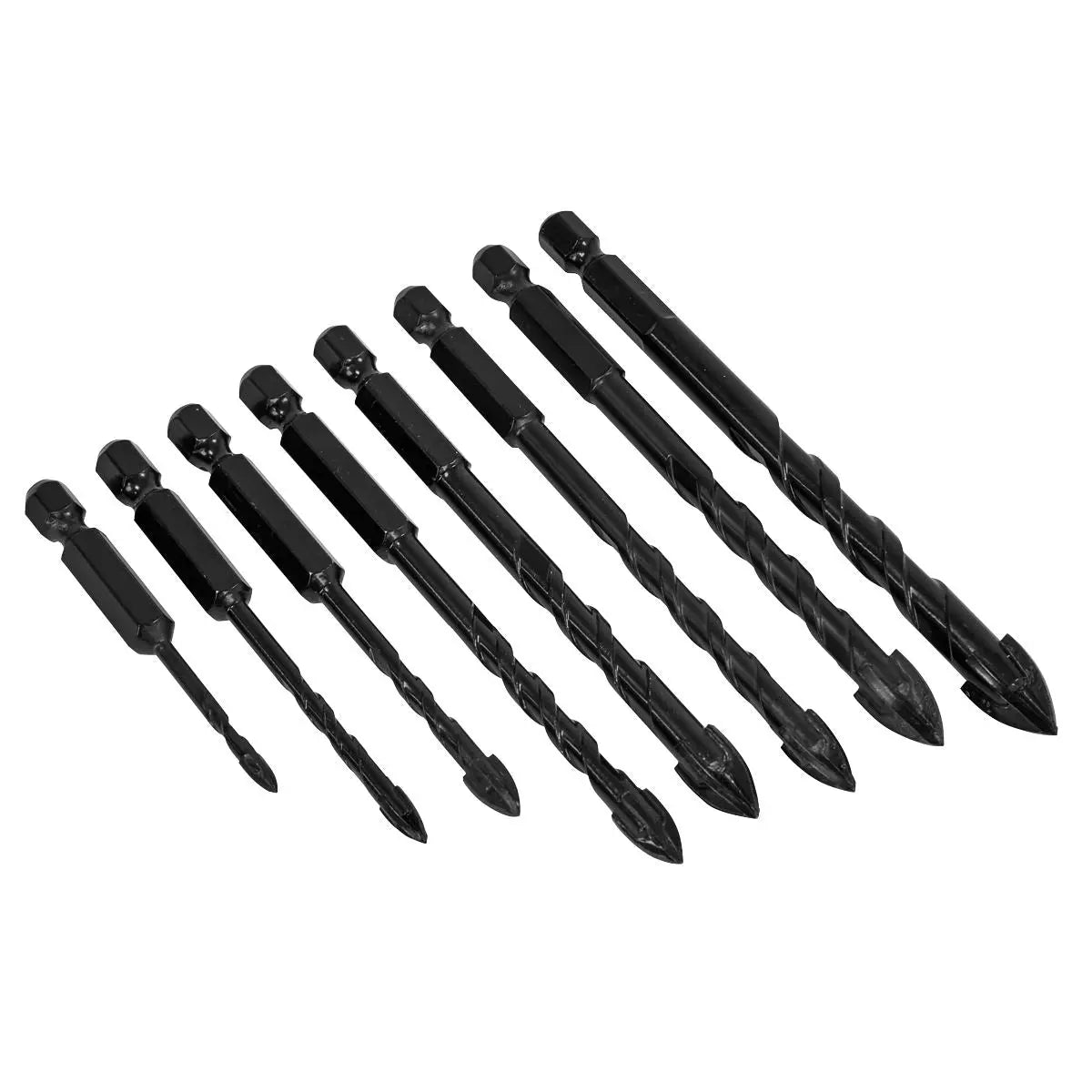 Sealey Tile & Glass Drill Bit Set 8pc  White Rose Tools