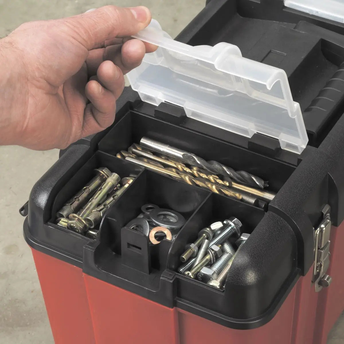 Sealey Toolbox 495mm with Tote Tray 
