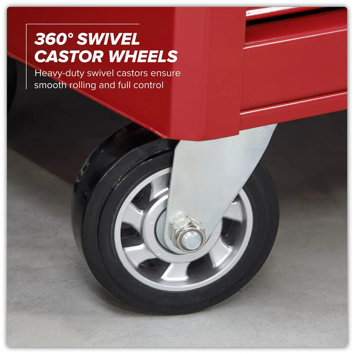Sealey Topchest & Rollcab Combination 23 Drawer with Ball-Bearing Slides - Red  White Rose Tools