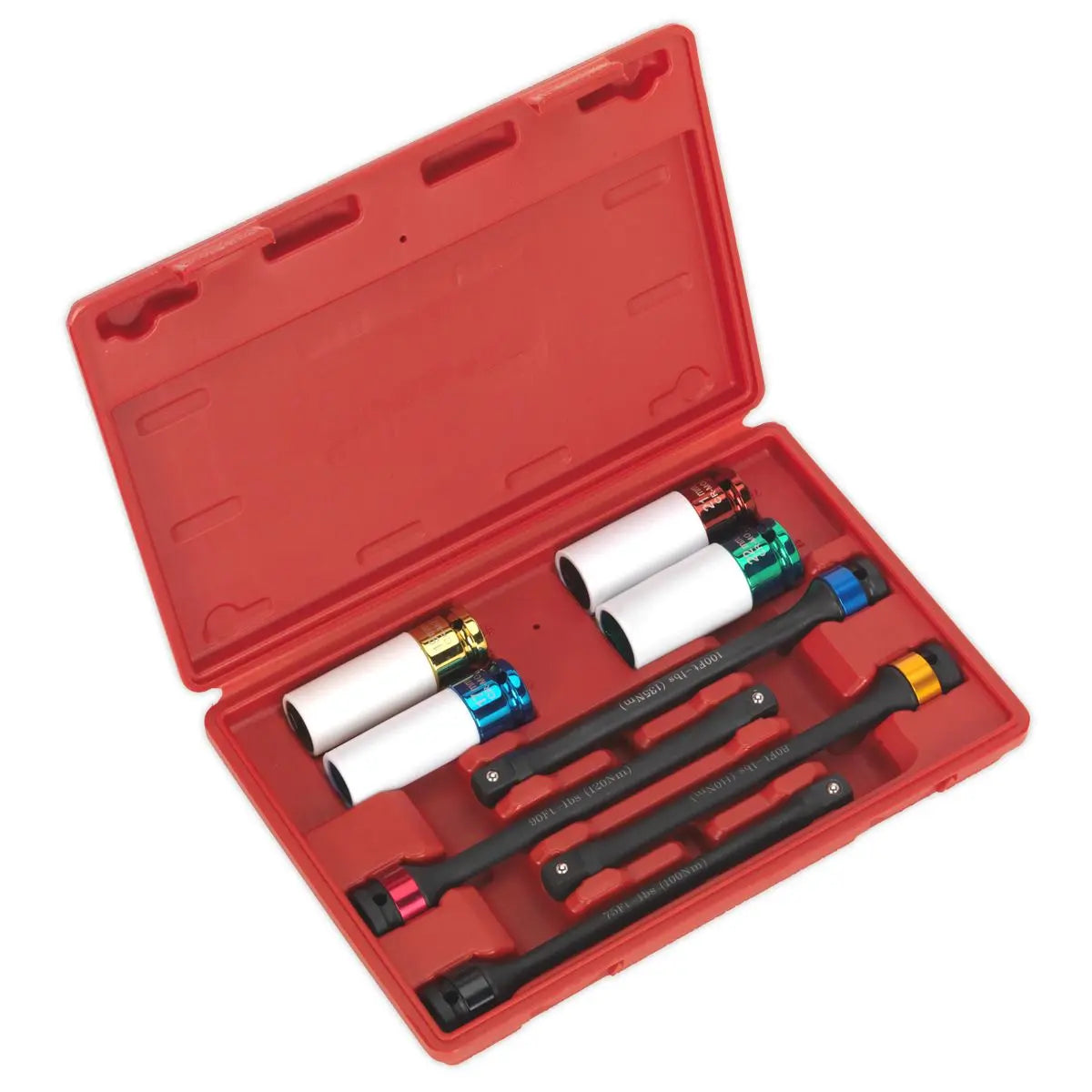 Sealey Torque Stick & Aluminium Wheel Impact Socket Set 8pc 1/2"Sq Drive 
