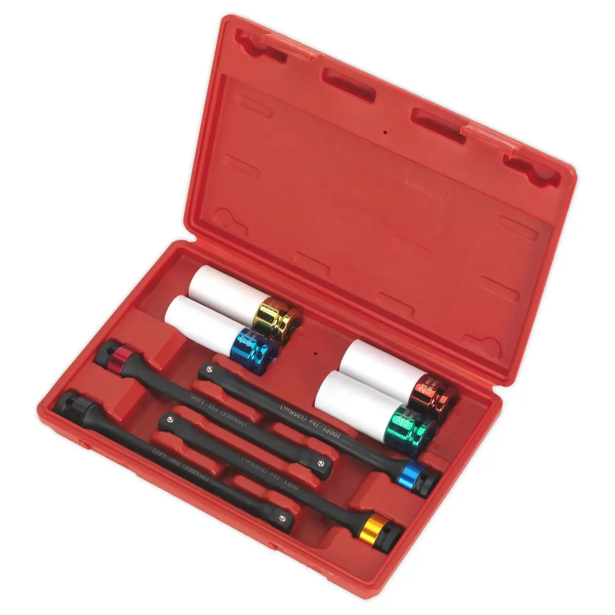 Sealey Torque Stick & Aluminium Wheel Impact Socket Set 8pc 1/2"Sq Drive 