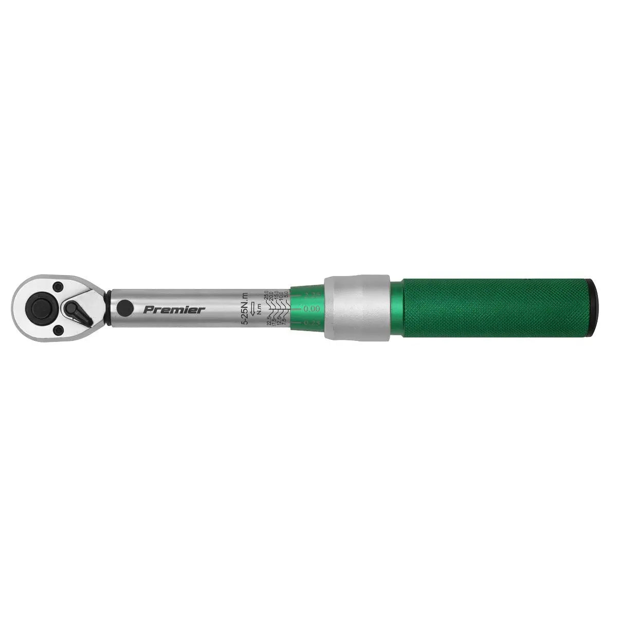 Sealey Torque Wrench Micrometer Style 1/4" Drive 5-25Nm Calibrated in EVA Tray 