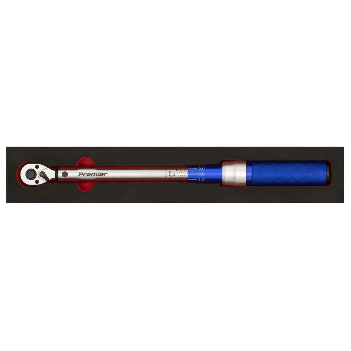 Sealey Torque Wrench Micrometer Style 3/8" Drive 20-120Nm Calibrated in EVA Tray 