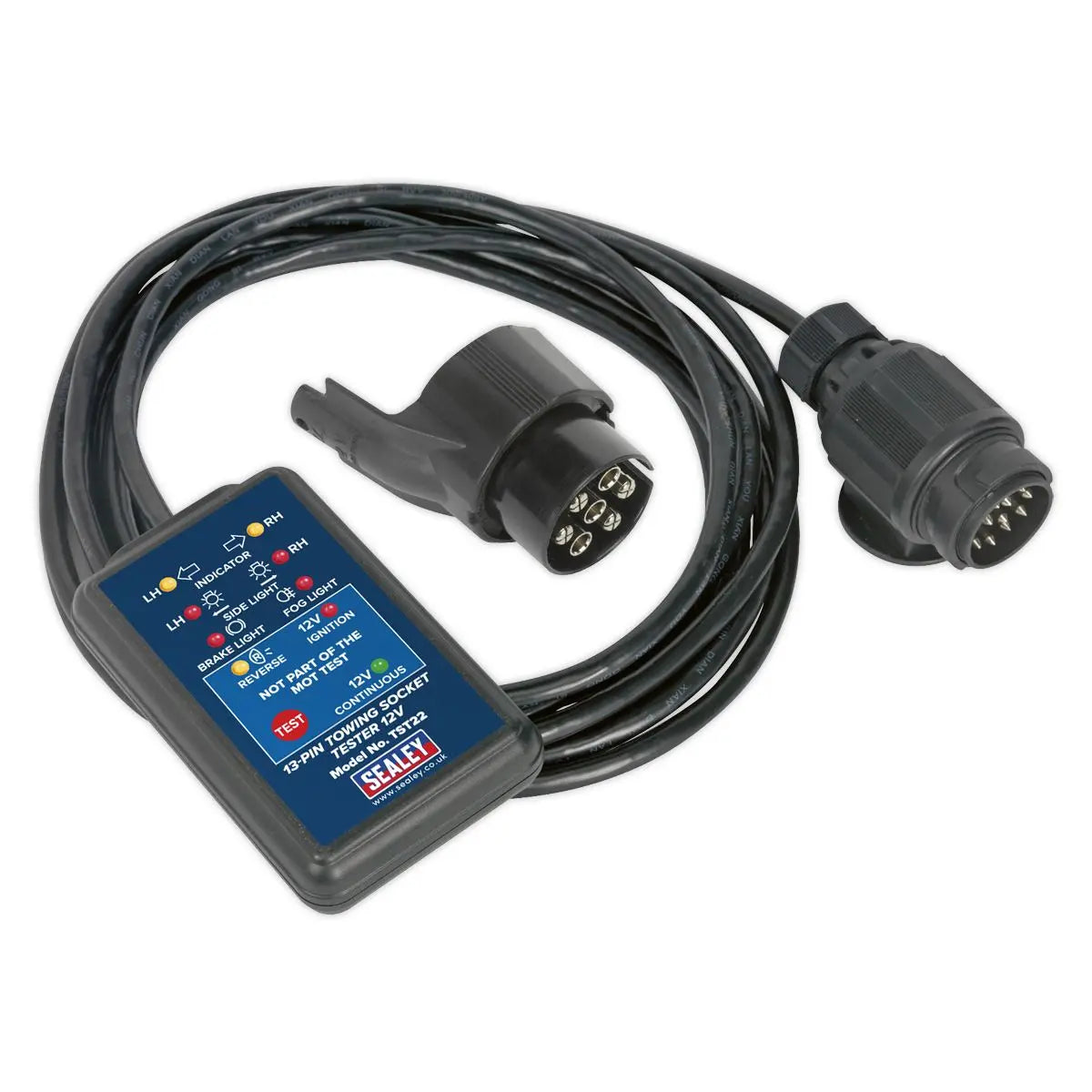 Sealey Towing Socket Tester 13-Pin 12V - DVSA Approved 