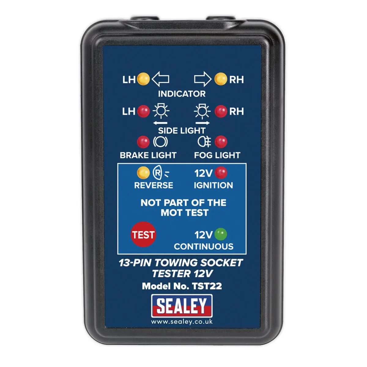 Sealey Towing Socket Tester 13-Pin 12V - DVSA Approved 