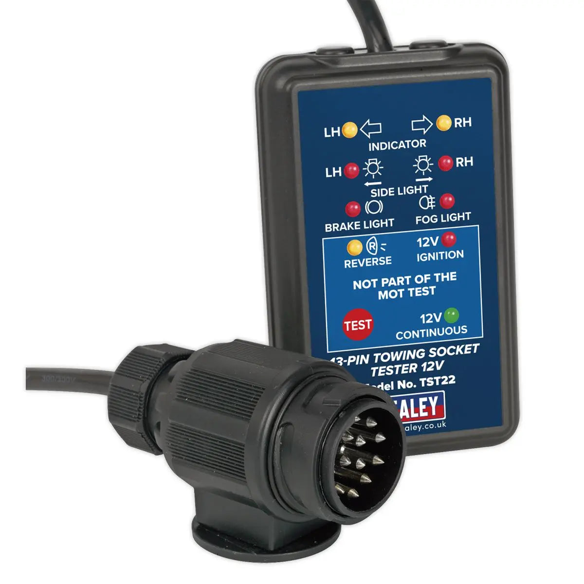 Sealey Towing Socket Tester 13-Pin 12V - DVSA Approved 