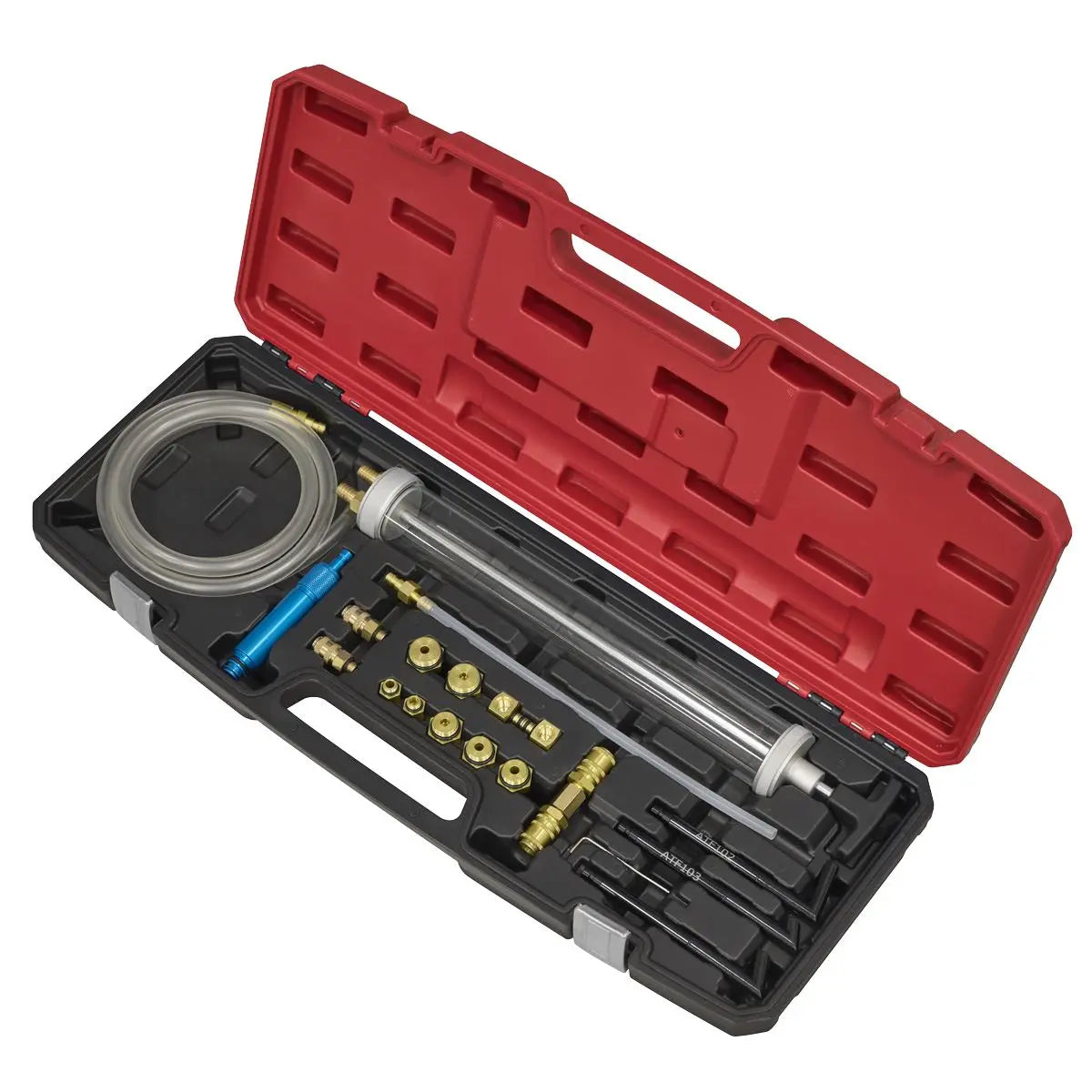 Sealey Transmission Oil Refilling Pump & Adaptor Kit for VAG 18pc  White Rose Tools