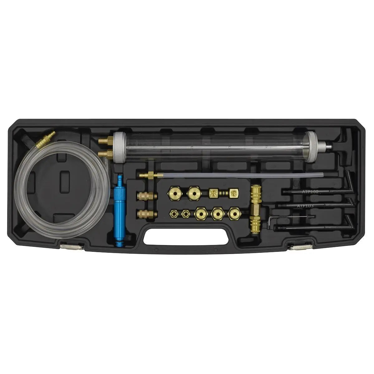 Sealey Transmission Oil Refilling Pump & Adaptor Kit for VAG 18pc  White Rose Tools